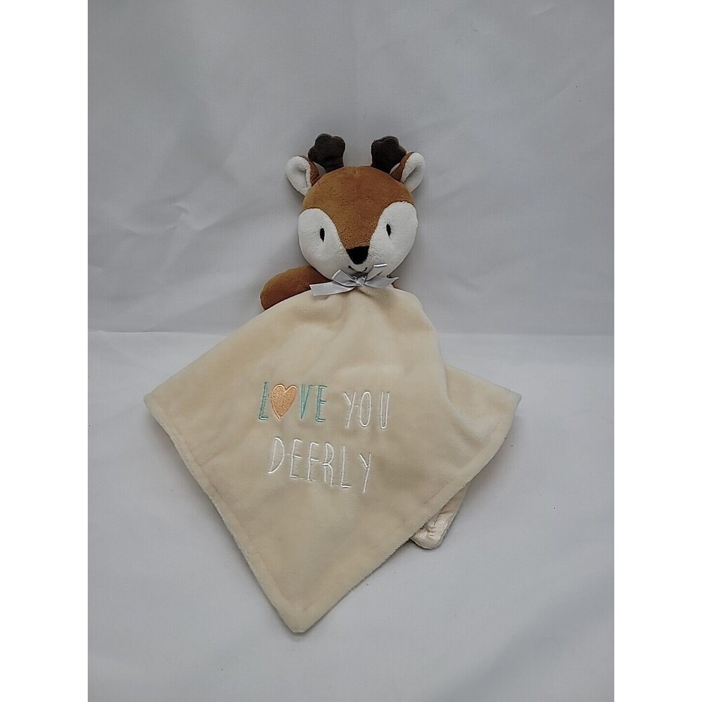 Baby Starters Lovey - Love You Deerly Deer Fawn Security Blanket Yellow Cream